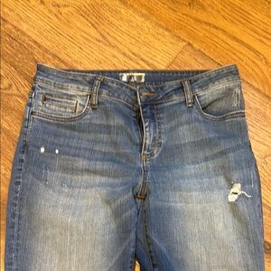 Kut Brand Women's Blue Distressed Jeans